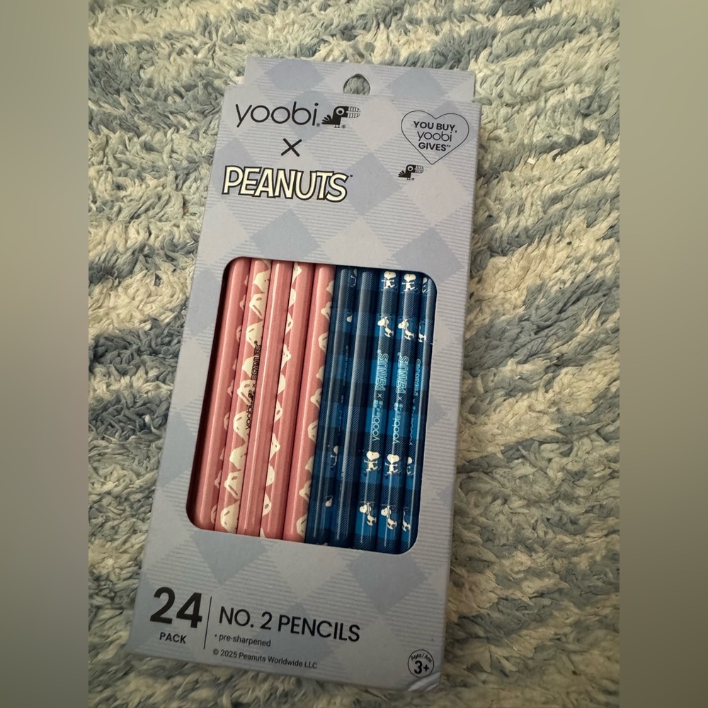 Peanuts x Yoobi 24 Snoopy PRE Sharpened pencils
